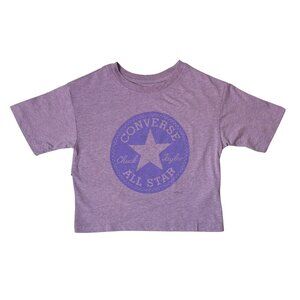 Converse Girls’ Violet Star Heather Short Sleeve Tee
